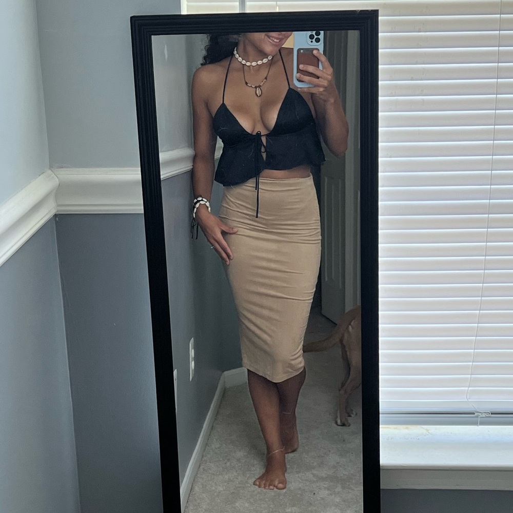 Silk crop top